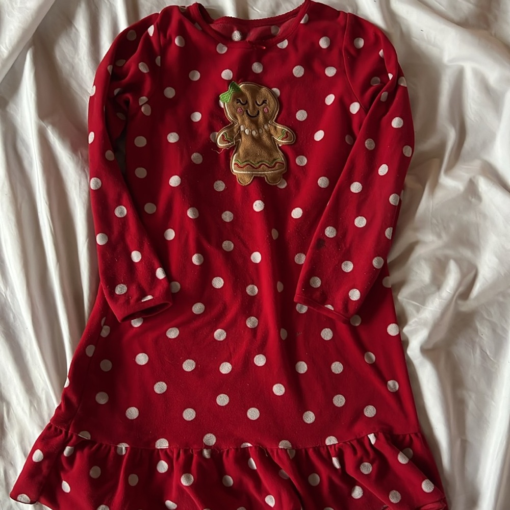 Lot of Christmas pj’s, and Santa style dress sz 10 - Picture 6 of 15